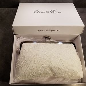 Davie & Chiyo Antoinette Lace Clutch
